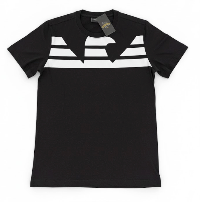 Camiseta Empório Armani - Preto/Branco